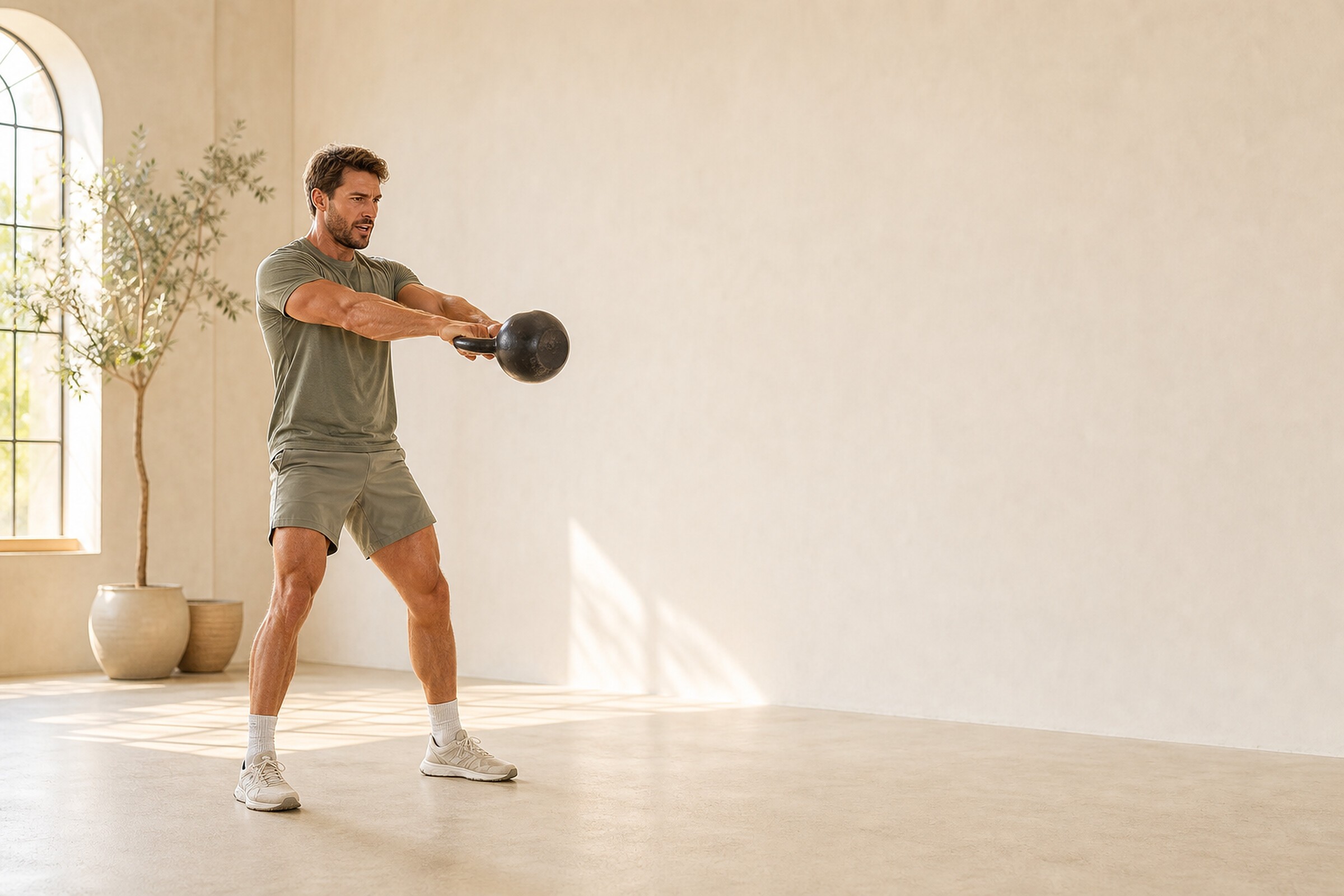 An athlete working through a conditioning session